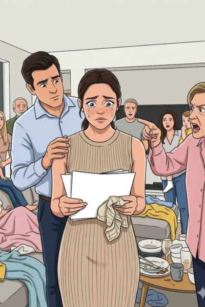My husband and I bought our first house after years of sacrifice, but my mother-in-law filled every room with relatives and told me, “Family rules here,” until I found some papers that changed everything and I understood that they didn